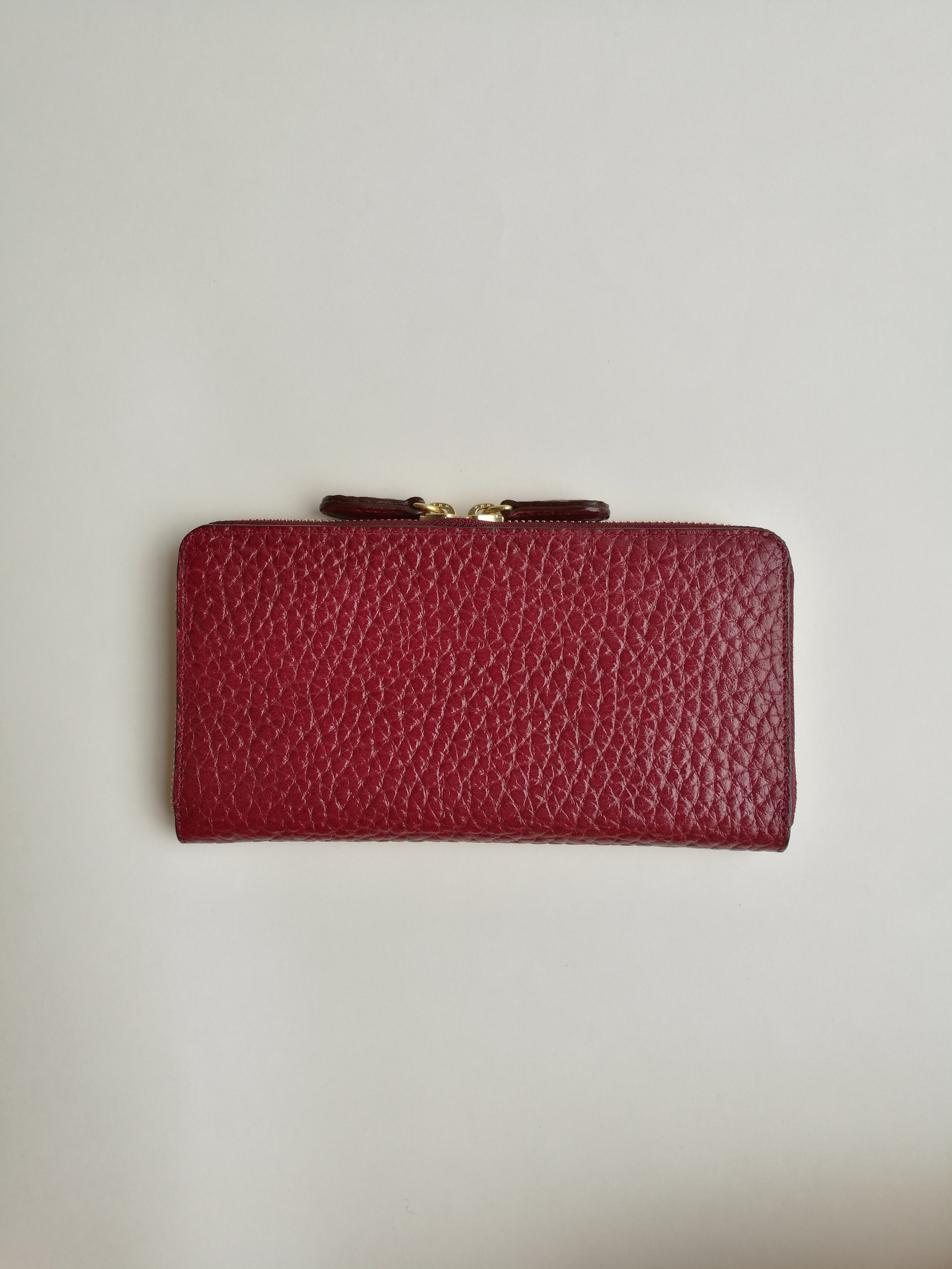 Round zip wallet(wine red)